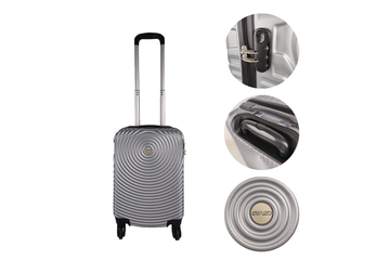 Afbeelding van Ceruzo Handbagage Koffer – 51,5 cm – Stijlvol, Compact & Reisklaar - Kleur grijs