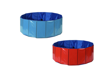 Afbeelding van Stevig Hondenzwembad Ø80x30 cm – Eenvoudig Op te Zetten & Perfect voor Verkoeling!