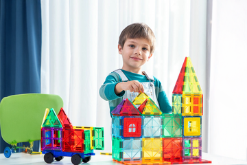 Afbeelding van Magnetische 3D-bouwblokken Magoks – 57 onderdelen: creatieve bouwpret voor jonge geesten