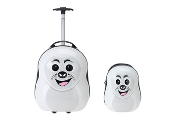 Afbeelding van Schattig, Slim & Superhandig – Handbagage Koffer + Rugzak Zeehond