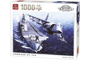 Afbeelding van King legpuzzel ‘Command by Sea’ – een uitdagende puzzel van 1000 stukjes met een gedetailleerde maritieme scène, perfect voor liefhebbers van schepen!
