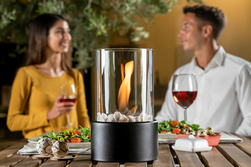 Afbeelding van Elegante Bio-Ethanol tafelhaard – stijlvolle warmte voor binnen en buiten