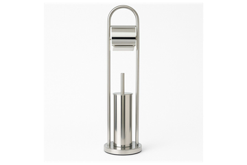 Afbeelding van Stijlvol en Functioneel: Ceruzo Vrijstaande Toiletbutler in RVS