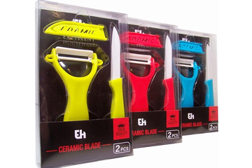 Afbeelding van Excellent Houseware Keramische Schilmessen – Scherp, Duurzaam en Stijlvol