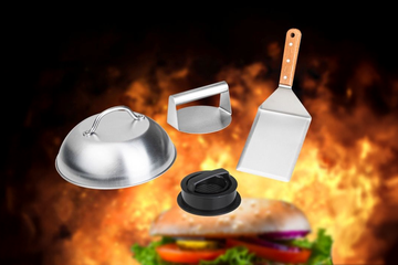 Afbeelding van 4-delige Hamburgermaker Set – Alles voor de Perfecte Burger!