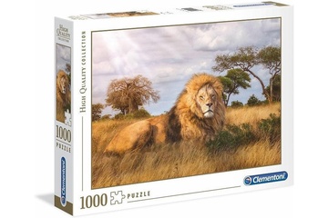 Afbeelding van Beleef urenlang puzzelplezier met de Clementoni legpuzzel ‘The King’ – 1000 stukjes met een afbeelding van een majestueuze leeuw voor een uitdagende puzzelervaring!