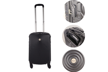 Afbeelding van Ceruzo Handbagage Koffer – 51,5 cm – Stijlvol, Compact & Reisklaar - Kleur zwart