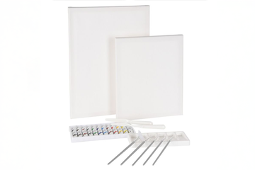 Afbeelding van Schilderpakket – 2 canvasdoeken + acrylverf + materialen