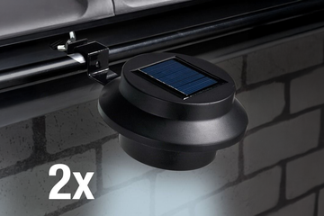 Afbeelding van Solarlampen voor Dakgoten – Set van 2 | Praktisch & Energiezuinig Buitenlicht