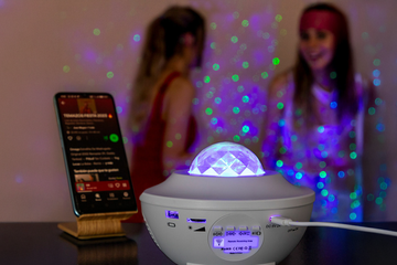 Afbeelding van Sterrenprojector met LED-verlichting & Bluetooth-luidspreker – Sedlay