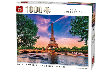 Afbeelding van Droom weg naar Parijs met de King Puzzel Eiffeltoren – 1000 Stukjes Plezier!