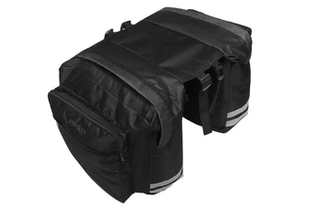 Afbeelding van Stijlvol en Ruim: De Ceruzo Dubbele Fietstas van 30 Liter voor Elke Rit - kleur zwart