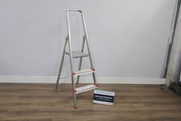 Afbeelding van 3-Treeds Aluminium Huishoudtrapje