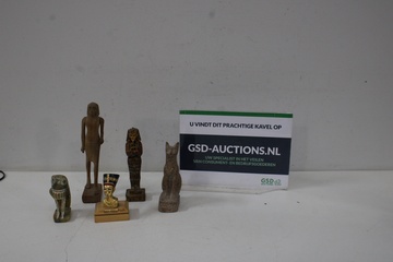 Afbeelding van Set van 5 Egyptische Beeldjes