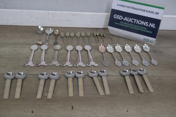 Afbeelding van Mix van 36 Verzilverde Lepeltjes