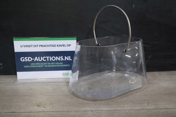 Afbeelding van Transparant Glazen Handtas-Vaas