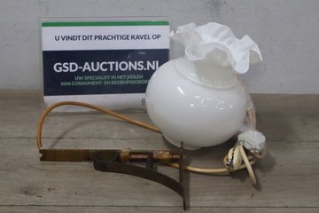 Afbeelding van Vintage opaline wandlamp'