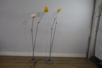 Afbeelding van Set van 2 Vintage Pola Design Vloerlampen