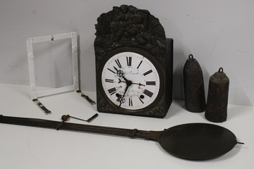 Afbeelding van Antieke Messing Franse Comtoise Klok