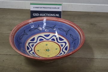 Afbeelding van Handgeschilderde Italiaanse keramische schaal