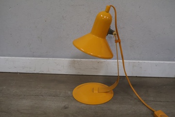 Afbeelding van Vintage gele tafellamp