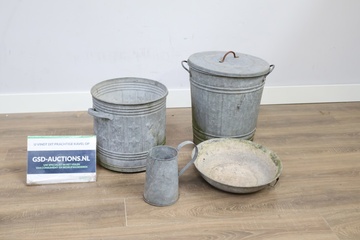 Afbeelding van Set van 4 Stuks Zinken Tuingerei