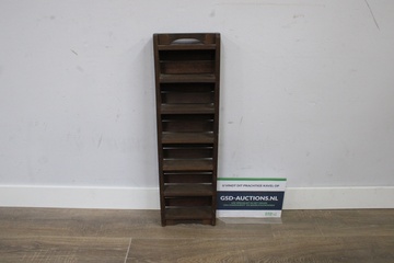 Afbeelding van Antiek Houten Wand-Kruidenrek