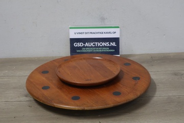 Afbeelding van Deens Houten Fondueplateau van Digsmed