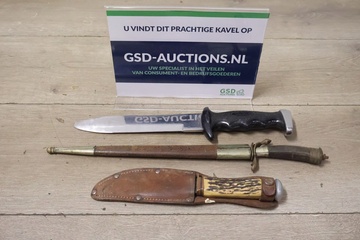 Afbeelding van Set van 3 Vintage Messen