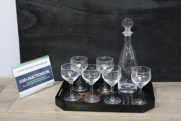 Afbeelding van Kristallen Karaf met Glazen'