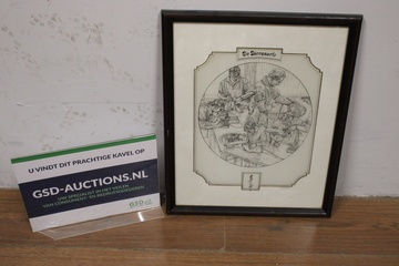 Afbeelding van Vintage De Dierenarts Kunstprint van Gerard Swaenepoel
