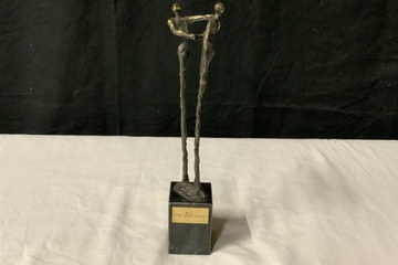 Afbeelding van Vintage Bronzen Dank Beeld van Corry Ammerlaan voor ING