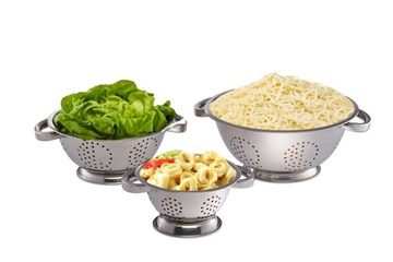 Afbeelding van 3delige vergietset Rvs edelstaal