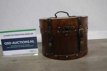 Afbeelding van Brocante houten opbergkoffer