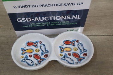 Afbeelding van Dubbele Keramische Kattenvoer & Drinkbak'