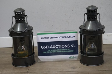 Afbeelding van Windlicht/ olie lantaarns 2 stuks