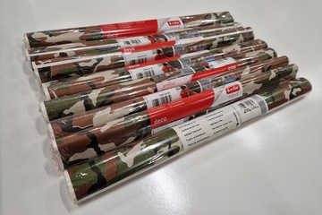 Afbeelding van 8 rollen DC-Fix zelfklevende decoratiefolie camouflage  