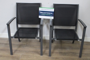 Afbeelding van Set van 2 Aluminium Tuinstoelen - Royal Patio