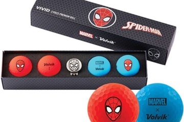 Afbeelding van Golfballen Volvik Marvel Spiderman - 4 golfballen met marker