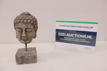Afbeelding van Stenen boedha hoofd''
