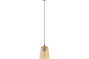 Afbeelding van EGLO Claverdon Hanglamp - Natuurlijk Geweven Hout