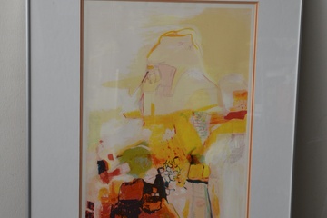 Afbeelding van Ingelijstw zeefdruk van M. Boomsma: Ramsfinx 74/100 stuks