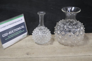 Afbeelding van Glazen vazen 2 stuks