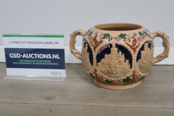 Afbeelding van Vintage Duitse aardewerk punchkom