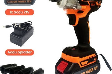 Afbeelding van Accu Slagmoersleutel 18V tot 300Nm– accu+snellader