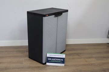 Afbeelding van Grijs/Zwart Kunststoffen Tuinkast