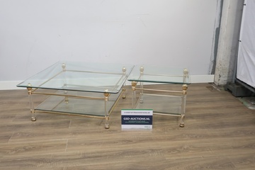 Afbeelding van Set van 2 Glazen Salontafels
