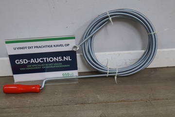Afbeelding van Riolering ontstopper veer met rood handvat