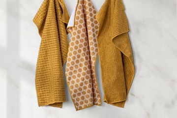 Afbeelding van Keukenhanddoek ESSENTIAL, microfiber 40x60cm, SET/3, camel