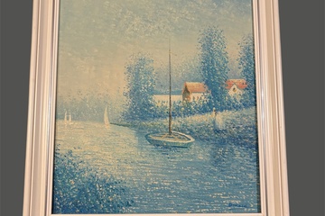 Afbeelding van Olieverf Schilderij gesignaleerd